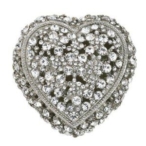 Olivia Riegel Heart Trinket Box, Silver